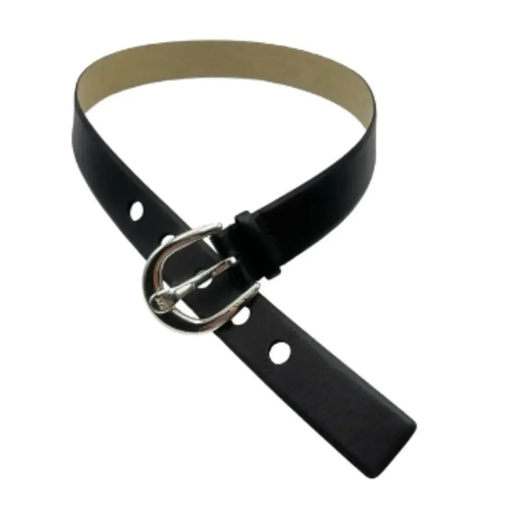 MICHAEL KORS - women's black leather belt - SIZE 40.5